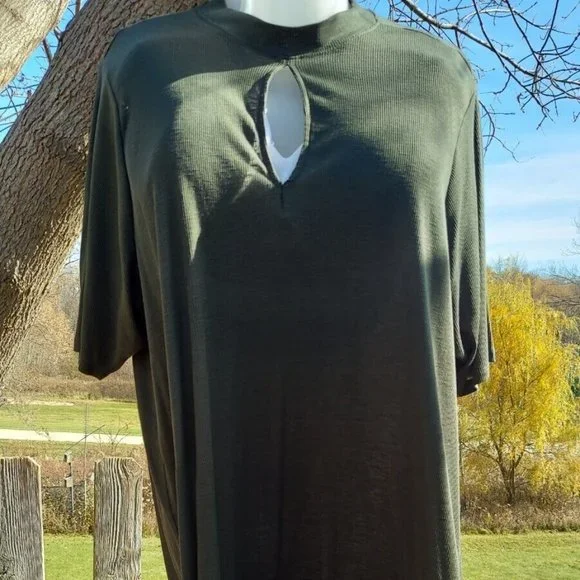 TORRID 6 Knee Length Green Dress - Plus Size US 30 - Picture 6 of 9